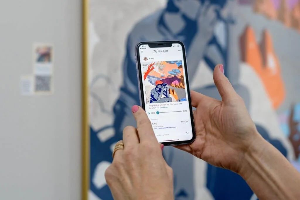 navigating the user interface of a mobile app